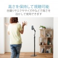 タブレットスタンド 床置き アーム型 フレキシブルアーム 高さ調整可能 5.0?12.9inch スマホ タブレット ブラック 写真4