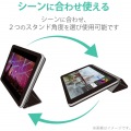 iPad Air 第5/4世代 (2022/2020年) ケース カバー 手帳型 フラップ ソフトレザー スリープ対応 ブラック 写真4