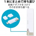 iPhone iPad USBメモリ Apple MFI認証 Lightning USB3.2(Gen1) USB3.0対応 Type-C変換アダプタ付 128GB ホワイト 写真4