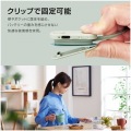 ワイヤレスイヤホン Bluetooth5.0 両耳 コードあり 巻き取り式 クリップ付 オリーブカーキ コンパクト 写真4
