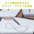 アクティブスタイラスペン タッチペン 極細 1.5mm 充電式 ブラック オートスリープ機能 クリップ付 写真4