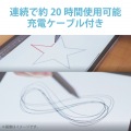 アクティブスタイラスペン タッチペン 極細 2mm iPad専用 充電式 ピンク オートスリープ機能 クリップ付 タブレット 滑らかな操作 写真4