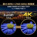 HDMI分配器 4K 60P 対応 1入力 4出力 スプリッター ブラック 写真4