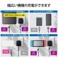 4in1 USBケーブル/USB-A+USB-C/Micro-B+USB-C/USB Power Delivery対応/2.0m/ブラック 写真4