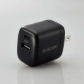 AC充電器/USB充電器/USB Power Delivery準拠/30W/USB-C1ポート/USB-A1ポート/スイングプラグ/ブラック 写真4