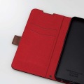 OPPO Reno7 A(OPG04)/レザーケース/手帳型/ステッチ/耐衝撃/磁石付き/ブラック 写真4