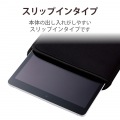 タブレットケース カバー 汎用 9.6?10.1インチ 起毛素材 スリップインケース 耐衝撃 ペンホルダー ブラック 写真4