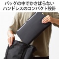 PCケース 15.6インチ ノートPC・マウス・ACアダプター等収納 【 MacBook Air / Pro ?16インチ Surface Pro / Laptop ?15インチ その他各種対応 】 ブラック 写真4