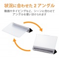 dtab d-51C 用 ケース カバー レザー フラップ ベルト開閉 スタンド機能 2アングル 超薄型 軽量 背面クリア ブラック 写真4