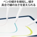 タッチペン/スタイラス/充電式/iPad専用/パームリジェクション対応/傾き検知対応/磁気吸着/USB-C充電/金属ペン先/ホワイト 写真4