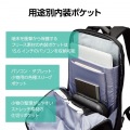 ビジネスバックパック 薄型タイプ ブラック 写真4