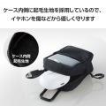 TWS用汎用コンパクトポーチ Lサイズ カラビナ ファブリックタイプ 写真4