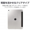 13インチiPad Air(M2) ソフトレザーフラップ 背面クリア 2アングル スリープ対応 写真4