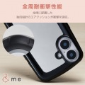 iPhone 16 &me ハイブリッドケース ぷっくりフレーム ミラー 写真4