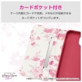 らくらくスマートフォン a / Lite ソフトレザーケース 薄型 磁石付 フラワー 写真4