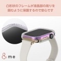 ハードバンパー/&me/ストーン付/オーロラクリア 写真4