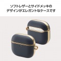 AirPods (第4世代)用 ソフトレザーケース メッキライン 写真4