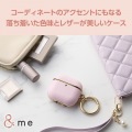 AirPods (第4世代)用 &me ソフトレザーケース メッキライン 写真4
