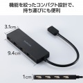 USB Type-C 4ポートUSB2.0ハブ 写真4