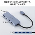 USB Type-C 4ポートUSB5Gbpsハブ 写真4