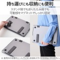 ノートパソコンスタンド/貼り付け式/卓上/ショート 写真4