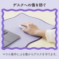 ウェーブ×バイカラーデスクマット“UKIU” 写真4