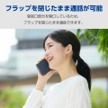 AQUOS wish5 ソフトレザーケース 薄型 磁石付 フラワーズ 写真4