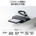 USB-A 直挿しメモリーカードリーダー(UHS-I) 写真4