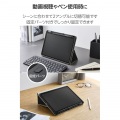 11インチiPad Air(M3/M2) フラップケース 衝撃ガード ベルト付 2アングル 軽量 写真4