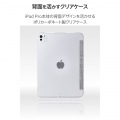 11インチiPad Pro(M4) フラップケース 薄型軽量 ファブリック 背面クリア 写真4