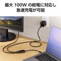 USB Type-C(TM)変換アダプター 2ポート/PD充電付き 写真4