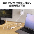 USB Type-C(TM)変換アダプター 2ポート/PD充電付き 写真4