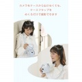 instax mini 12用(チェキ) カメラケース/クリア/ブルー 写真4