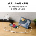 USB Type-C(TM) - USB Type-C 2WAYケーブル(USB2.0/140W/メッシュ) 写真4