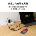 USB Type-C(TM) - USB Type-C 2WAYケーブル(USB2.0/140W/メッシュ) 写真4