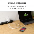 USB Type-C(TM) - USB Type-C 2WAYケーブル(USB2.0/140W/メッシュ) 写真4