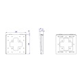 壁掛け金具 簡易モデルWF01-200(5個セット) 写真4