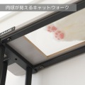 キャットタワー 猫タワーラック LCR-1000 デスクが猫家具になる 据え置き 150cm クリア キャットウォーク 賃貸OK スリム 省スペース 写真4