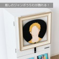 ちわが飾れる推し棚カラボ 推し活 収納 推し 収納 本棚 オタ活 カラーボックス 棚 ジャンボうちわ CD DVD Blu-ray グッズ ビビラボ LBR-430-WW ディスプレイ 写真4