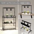 ビザールプランツウォールラック LPW-2100-WH ホワイト 観葉植物 植物育成ライト 植物スタンド 壁掛け スチールラック 観葉植物棚 吊り下げ レール 多肉植物 写真4