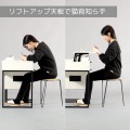 セルフネイルデスク デスク 机 作業台 ドレッサー セルフネイル 収納 ジェルネイル マニキュア ネイル サロン ハンドメイド ブラック LBD-900-BK ビビラボ 写真4