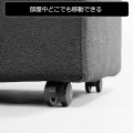 ストレージオットマン マックス 大容量 約107L 収納付き 幅85×奥行50×高さ44cm 移動式 キャスター付き 写真4