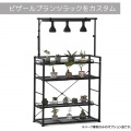 ビザールプランツラック ハーフ棚板 1枚 LPR-800取り付け用 追加パーツ 植物 棚 観葉植物 植物棚 ダクトレール 写真4