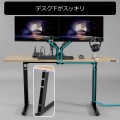 ゲーミングデスク天板1200(ブラック) (天板のみ 脚部は別売り)【大型商品につき代引不可・時間指定不可・返品不可】 写真4