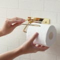 トイレットペーパーホルダー ゴールド 真鍮 シンプル シングル レストラン ホテル 高級 上質 【Elliot】シングル(ゴールド) 写真4