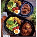 夢彩ごぜん TSR-カレー容器(50枚入)本体・蓋セット 黒 写真4