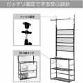 ビザールプランツウォールラック LPW-2100-BK 植物育成ライト サーキュレーター 取り付け可能 ビカクウォール ビカクシダ ツッパリ 植物棚 観葉植物 ラック 写真4