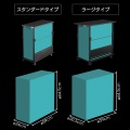 ゲーミングデスク 昇降式L字デスク ラージ PCワゴン 【夜間指定は18-21時になります。】 写真4