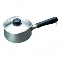 18-8ミルクパン(蓋付) 16cm(つや消し) 31227 ※ ガス火専用 写真4