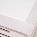 萩原 ストッカー(ウォッシュホワイト) MUD-6904WS | ストッカー ホワイト 白 キッチン キッチン収納 収納 キャスター付き 通気性 木製 写真4